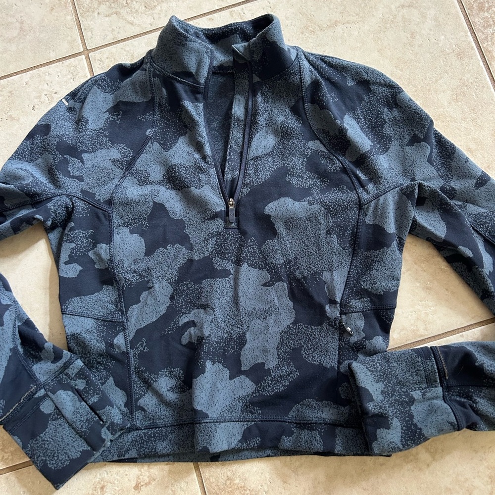 Lululemon Athletica Blue Camouflage Pullover